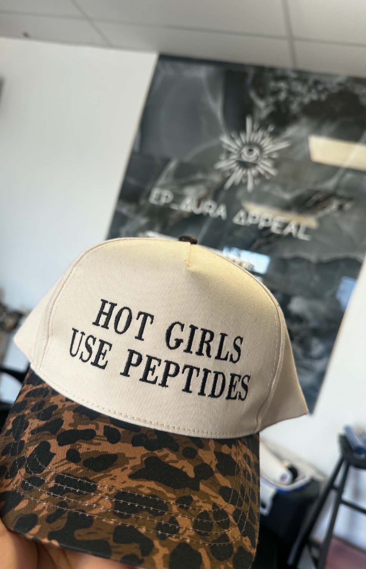 Hot Girls Use Peptides Embroidered Trucker Hat