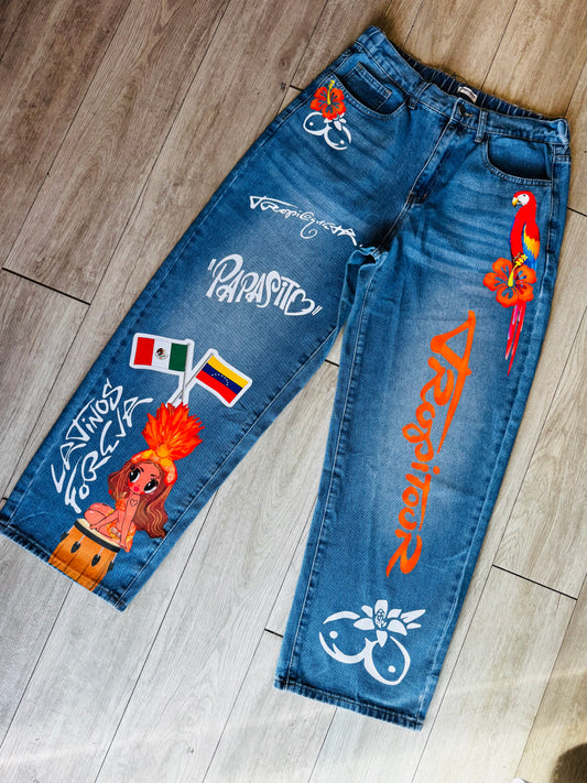 Custom Karol G jeans ￼