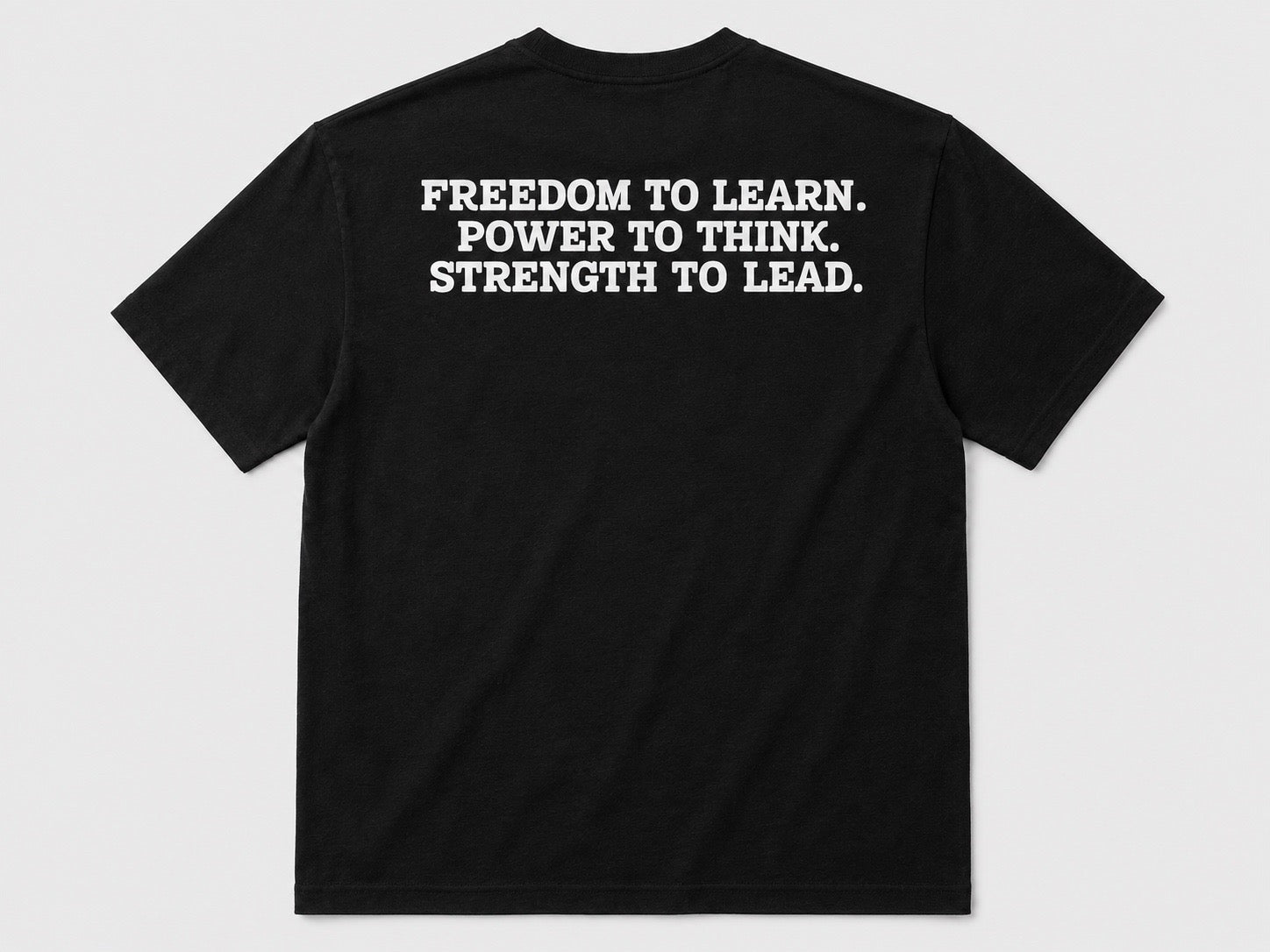 ITAV Enrichment Centers black T-shirt back mockup